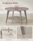 Round Coffee Table - Wood - Heather Greige - 2-Tier Design with Storage