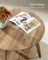 2-Tier Round Coffee Table - Wood and MDF - Honey Brown - with Storage