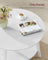 Round Coffee Table - Wood - Snow White - 2-Tier Design with Storage