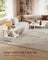 Nesting Tables Set of 2 - Wood - Cloud White - LED Lights
