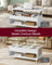 Coffee Table - Lift-Top with Storage - Matte White - 50 x 100 x 45 cm