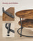 Round Cocktail Table - Metal - Rustic Brown