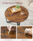 Round Coffee Table - Metal - Rustic Brown - Easy to Assemble