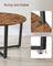 Round Coffee Table - Metal - Rustic Brown - Easy to Assemble