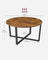 Round Coffee Table - Metal - Rustic Brown - Easy to Assemble