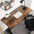 Writing Desk Top - MDF - Rustic Brown - Electric Standing Desk Compatible with Rounded Corners and Smooth Edges