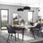 Upholstered Dining Chair - Velvet - Grey - Armrests