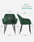 Dining Chair - Velvet - Grey - Upholstered with Armrests