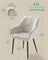Dining Chair - Velvet - Grey - Upholstered with Armrests and Metal Legs