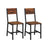 Dining Chair Set of 2 - Steel Frame - Versatile for Dining Room