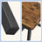 Set of 2 Rustic Brown and Black Kitchen Chairs - Steel Frame - Stylish Back Design
