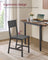 Set of 2 Dining Chairs - Steel Frame - Charcoal Grey