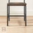 Industrial Dining Chairs - Steel Frame - Rustic Brown & Black - Ergonomic Design