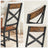 Industrial Dining Chairs - Steel Frame - Rustic Brown & Black - Ergonomic Design