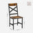 Industrial Dining Chairs - Steel Frame - Rustic Brown & Black - Ergonomic Design