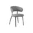 Upholstered Dining Chair - Fabric - Dark Grey
