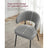 Upholstered Dining Chair - Fabric - Dark Grey