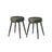 Dining Chairs Set of 2 - Synthetic Leather - Upholstered