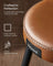 Dining Chair - Synthetic Leather - Caramel Brown
