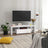 TV Stand - MDF - Glossy White - LED Lighting