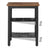 Set of 2 Nightstands - Wood - Hazelnut Brown - Adjustable Mesh Shelves