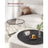 Set of 2 Side Tables - Steel - Black and Rustic Brown - Robust Design