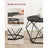 Set of 2 Side Tables - Steel - Black and Rustic Brown - Robust Design