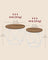 Round Coffee Table Set - Steel - Modern
