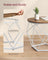 Set of 2 Round Coffee Tables - Steel - Honey Brown - Robust Design