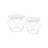 Set of 2 Round Coffee Tables - Steel - Snow White - Robust Design for Living Room and Bedroom