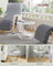 Set of 2 Round Coffee Tables - Steel - Snow White - Robust Design for Living Room and Bedroom