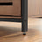 Nightstand - Steel - Hazelnut Brown and Black - 2 Adjustable Shelves