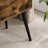 Wooden Nightstand - Rustic Brown - Retro Style