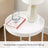 Round Side Table - Steel Frame - Rustic Brown and Black - 2-Tier Design with Movable Tray