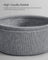 Round Side Table - Wood - Ebony Black - Spacious Design with Basket Storage