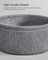 Round Side Table - Wood - Dove Grey and Slate Grey - Includes Fabric Basket