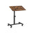 Industrial Laptop Table - Wood - Rustic Brown and Black - Adjustable Height with Tilting Top