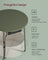 Round Side Table - Wood - Forest Green - With Charging Station and USB Ports