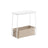 Rectangular Side Table - Wood - Matte White