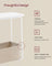 Rectangular Side Table - Wood - Matte White