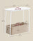 Rectangular Side Table - Wood - Matte White