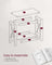 2-Tier Side Table - Wood - Rustic White - Bottom Shelf for Small Spaces