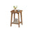 Side Table - Wood - Cloud White - Small Square Design with Lower Shelf
