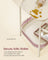 2-Tier Metal Side Table - Metal - Cream White - Tray Surface