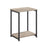 2-Tier End Table - Steel - Industrial Gray - With Storage Shelf