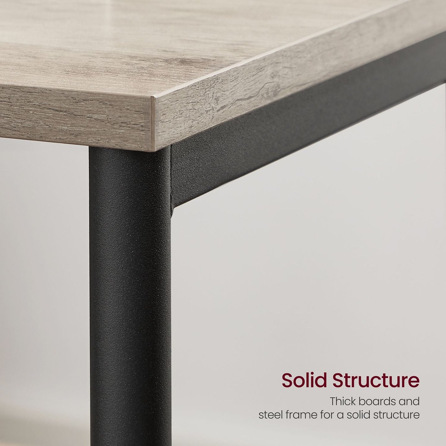 2-Tier End Table - Steel - Industrial Gray - With Storage Shelf