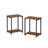 2-Tier End Table - Set of 2 - Steel