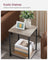 2-Tier End Table - Set of 2 - Steel Frame - Multi-Purpose Use