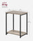 2-Tier End Table - Set of 2 - Steel Frame - Multi-Purpose Use