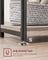 2-Tier End Table - Set of 2 - Steel Frame - Multi-Purpose Use